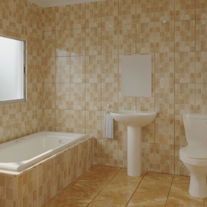 WT 25x40 P Mosaic Marble Beige 1.7M2