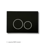 Riifo Flush Plate Round Black