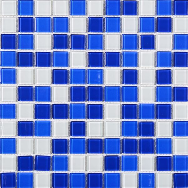 Mos Light Blue Pool Blend Mosaic