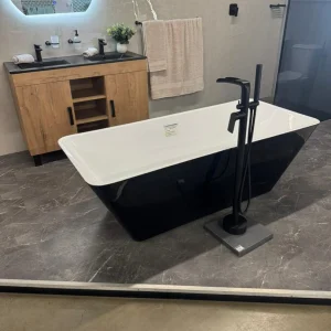 Bath Waterford Senara F/S Black 1700mm